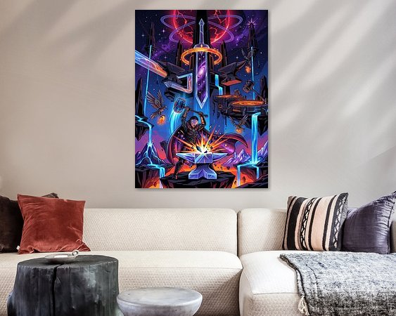 Example of the artwork in a room
