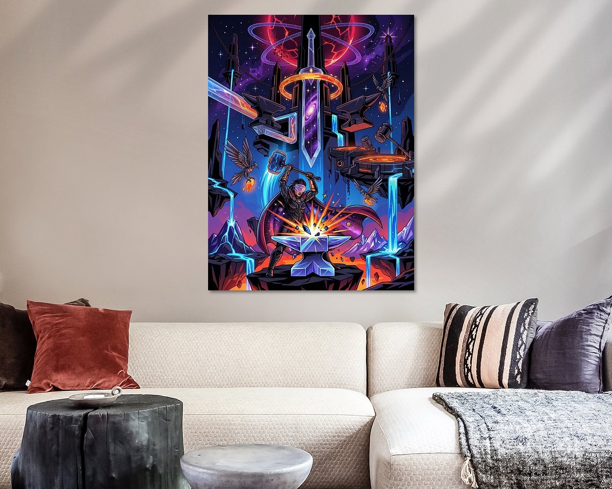 Example of the artwork in a room