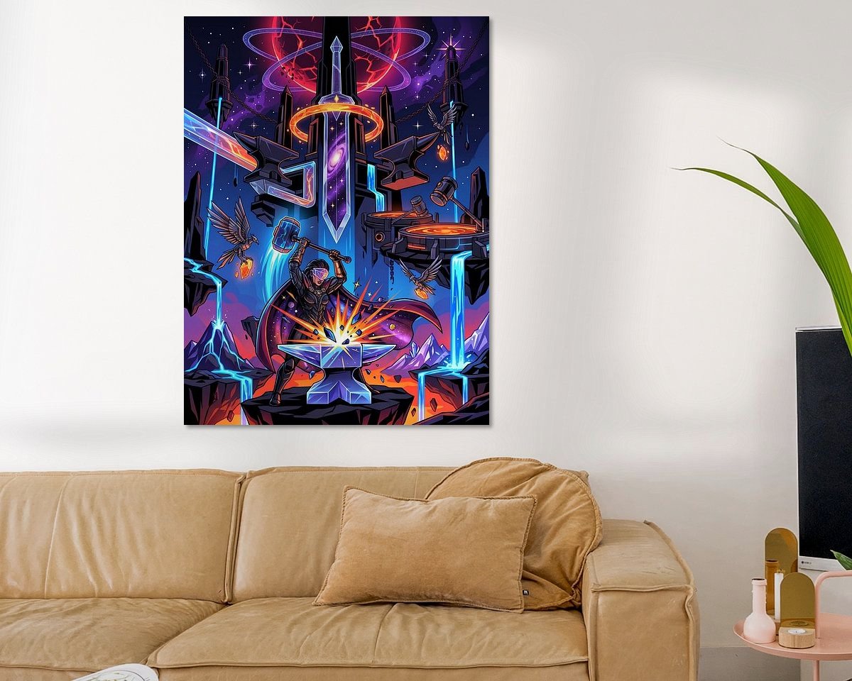 Example of the artwork in a room