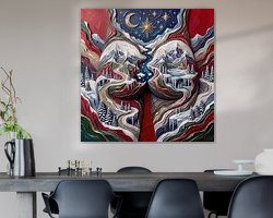 Example of the artwork in a room