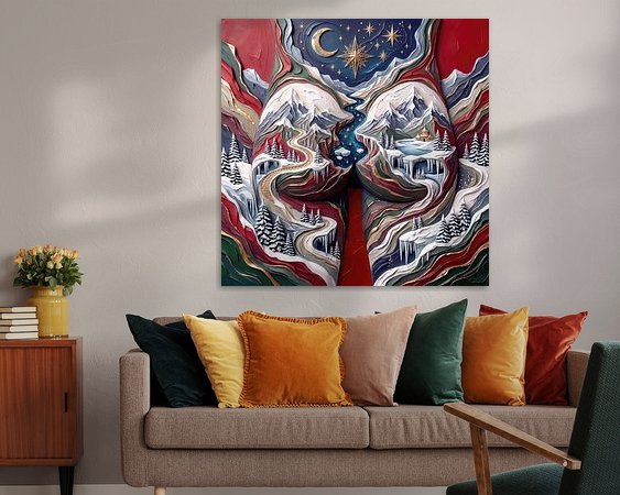 Example of the artwork in a room