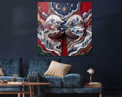 Example of the artwork in a room