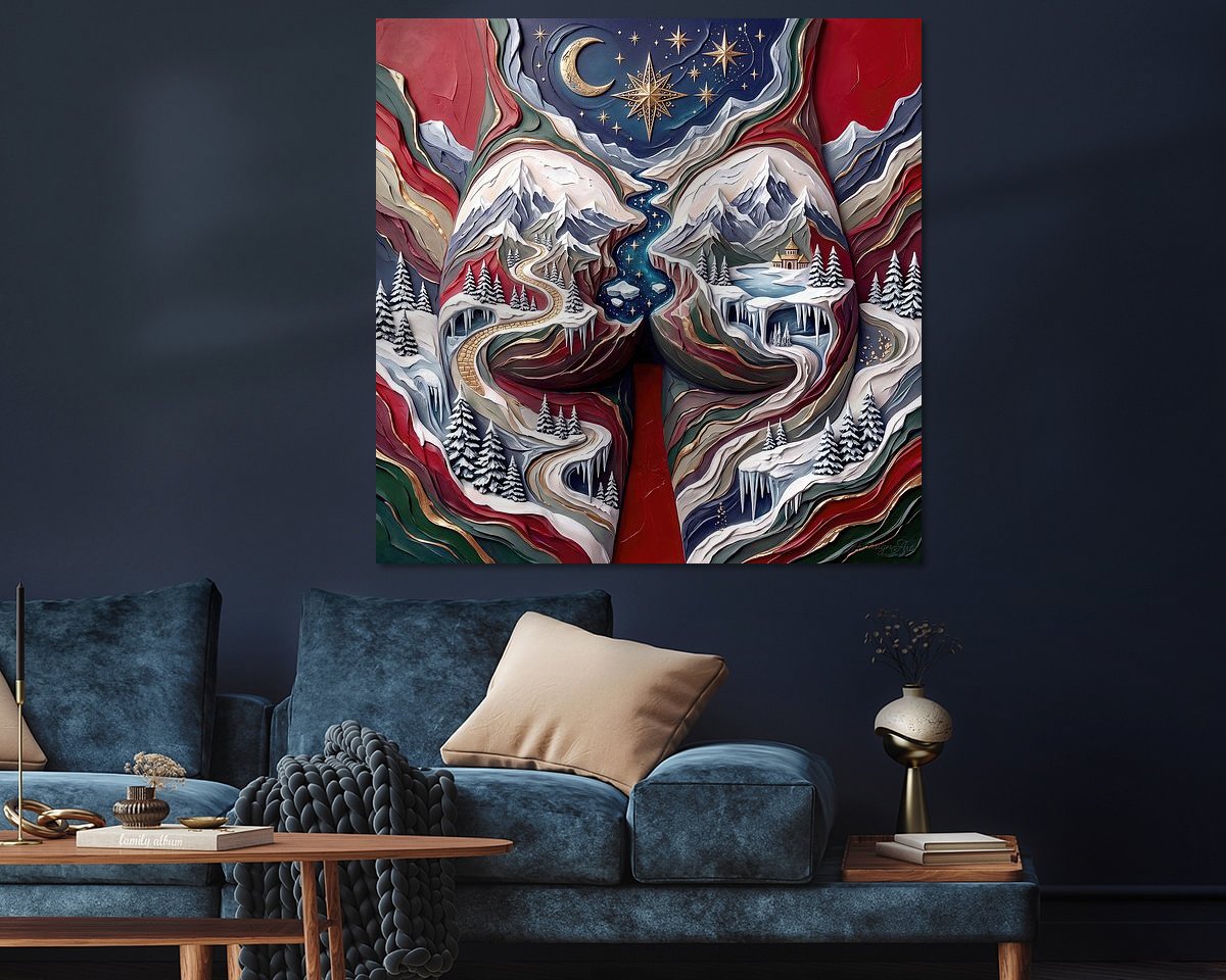 Example of the artwork in a room