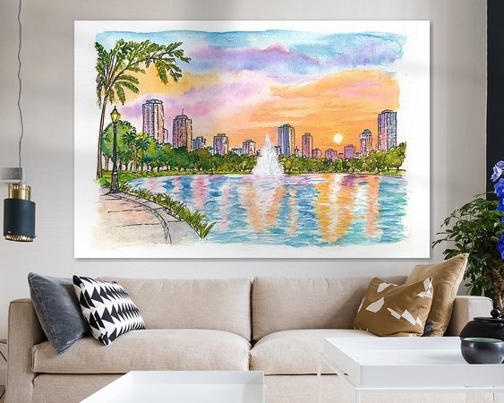 Example of the artwork in a room