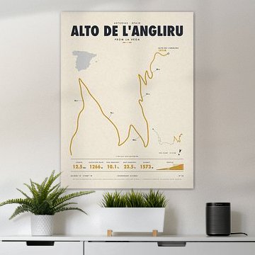 Anstieg Alto de l'Angliru von Sidney van den Boogaard