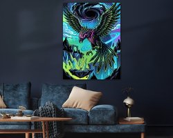 Example of the artwork in a room