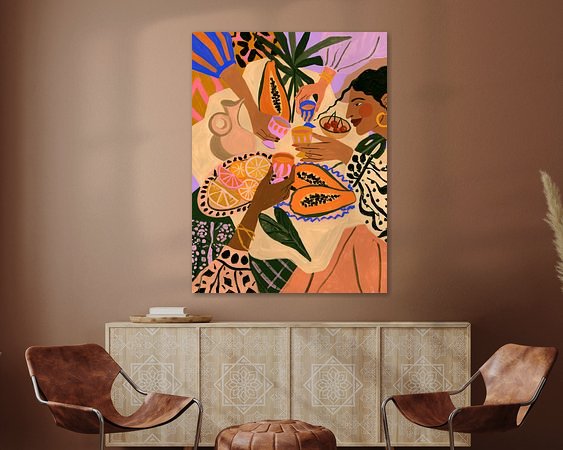 Example of the artwork in a room