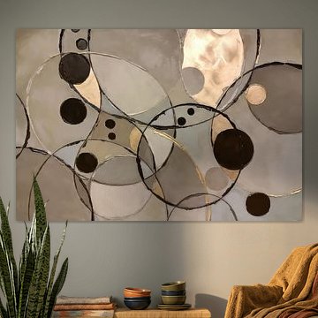 Kreise | Erdtöne | Geometrisch | Abstrakt