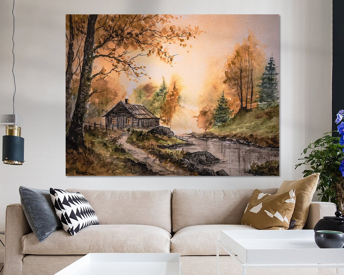 Example of the artwork in a room