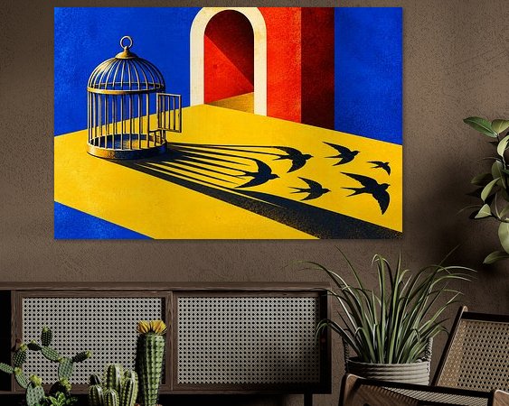 Example of the artwork in a room