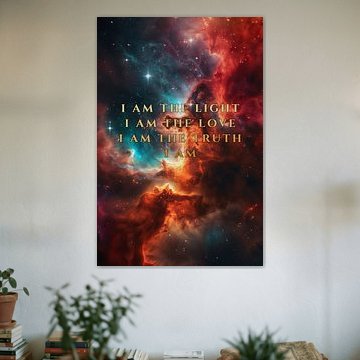 Golden Affirmation – Fire and Ice Nebula by Heaven Arts by Robby Ranzijn