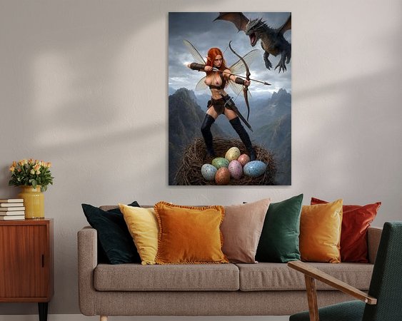 Example of the artwork in a room