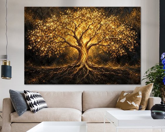 Example of the artwork in a room