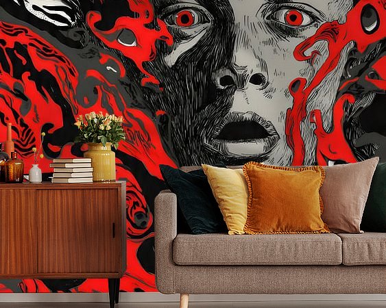 Example of the artwork in a room