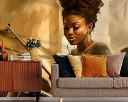 Example of the artwork in a room