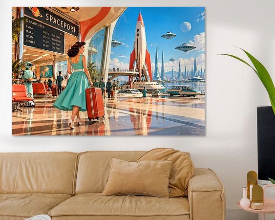 Example of the artwork in a room