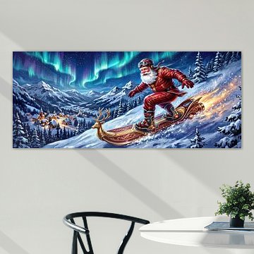 Snowboard with Father Christmas – Golden Winter Frenzy