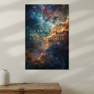 I Am Wealth – Spirituelle kosmische Kunst
