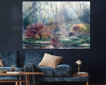 Malerische Herbstwald  von Marcel van Balken