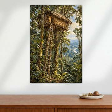 Korowai Treehouse in the Rainforest, Papua, Indonesia | Fine Art Landscape by Vínculae
