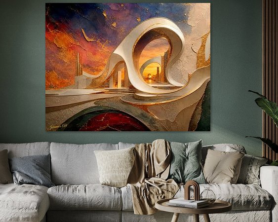 Example of the artwork in a room