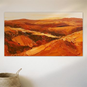 Wüstendünen, abstrakt, braun-gold