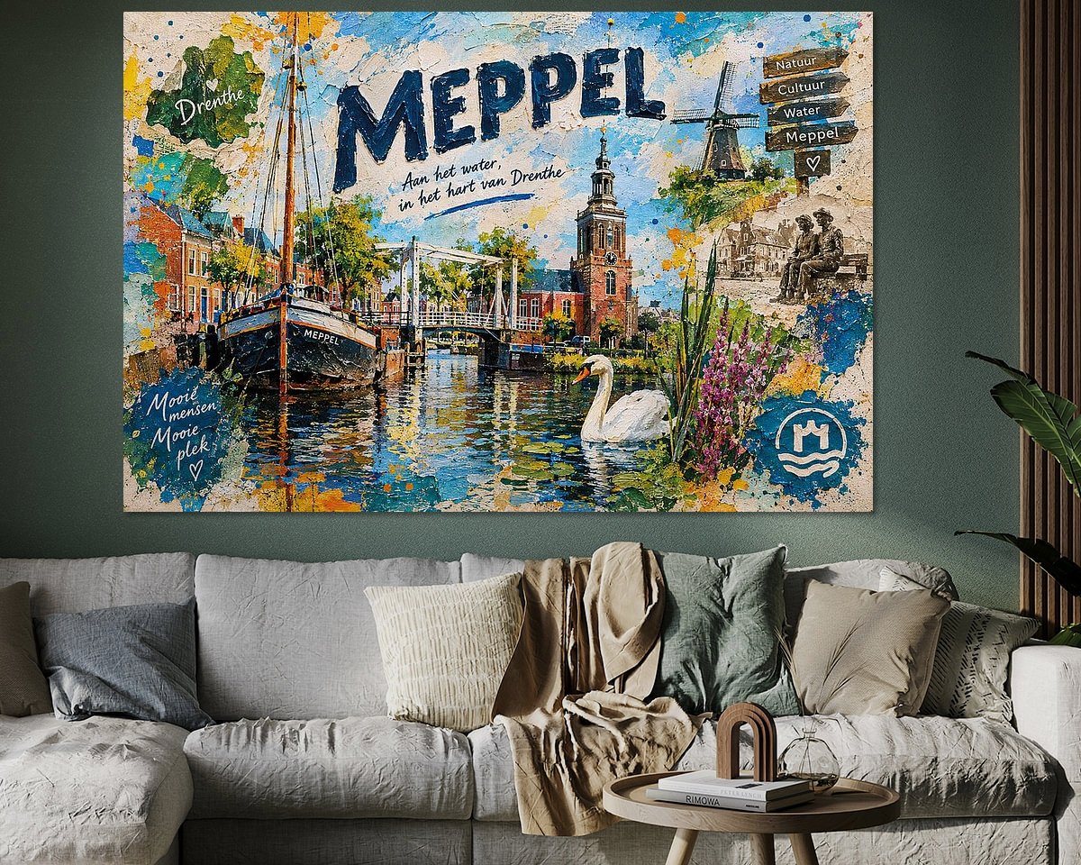 Example of the artwork in a room