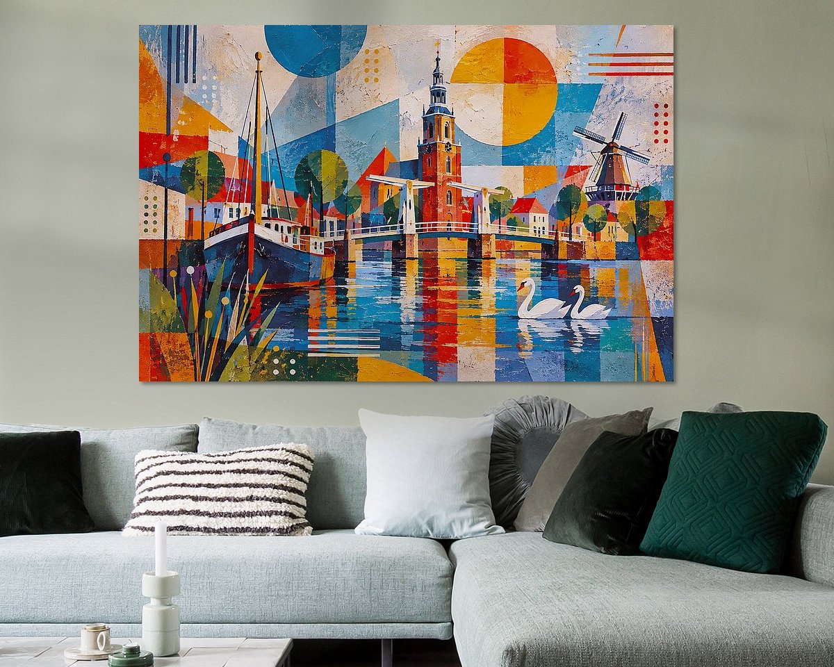 Example of the artwork in a room