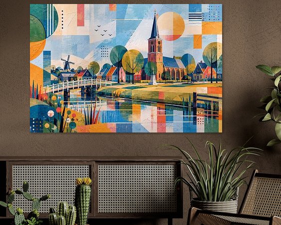 Example of the artwork in a room
