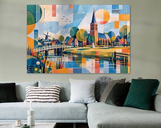 Example of the artwork in a room