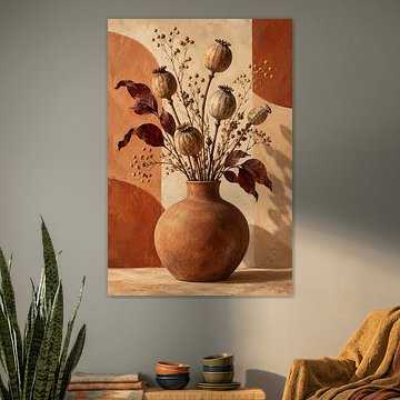Mediterranean tranquillity in terracotta by AiArtLand