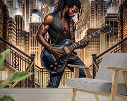 Example of the artwork in a room