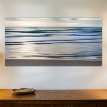 Wellen am Strand / verwischt in Sylt an der Nordsee - ICM-Fotografie