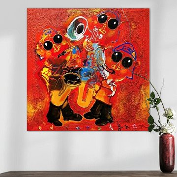 Red hot jazz van GlassArt and Design - Jack