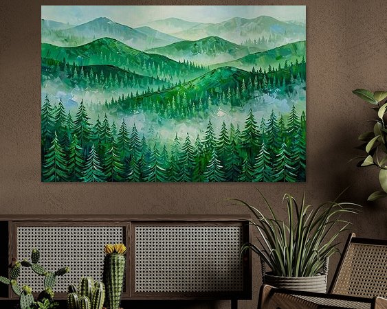Example of the artwork in a room
