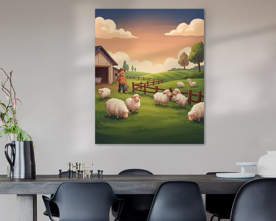 Example of the artwork in a room
