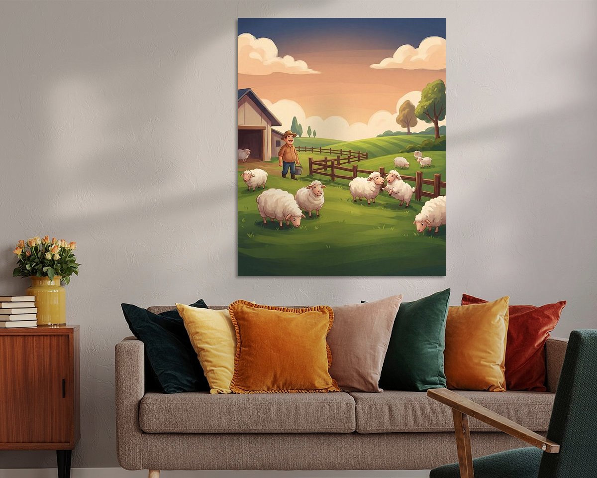Example of the artwork in a room