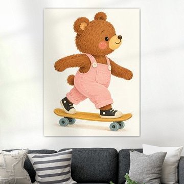 Cinnamon Bear fait du skateboard sur Thomas burnet