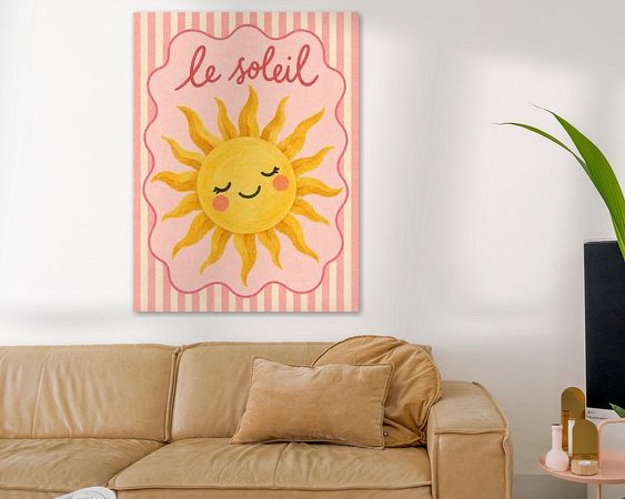 Example of the artwork in a room