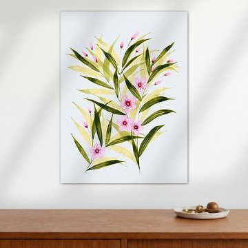 Anmutiger Oleander – Zartes Porzellanblau