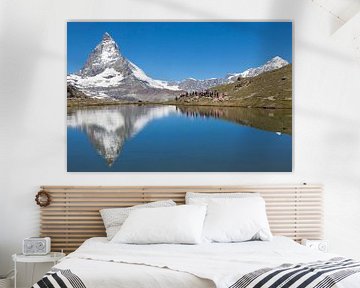 Matterhorn weerspiegeld in de Riffelsee van Rob Kints