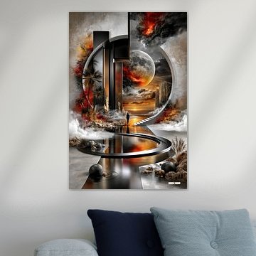 surrealistisch droomlandschap / surreal dreamscape van Gelissen Artworks