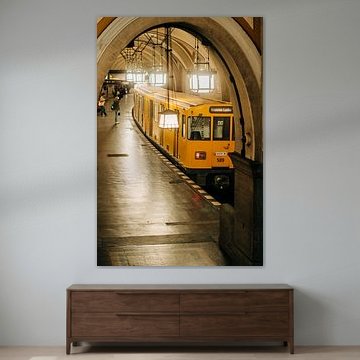 Station de métro historique « Heidelberger Platz » à Berlin