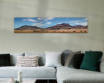 Panorama des Damaralandes in Namibia von Rietje Bulthuis