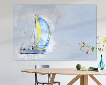 Sailing home  van Art by Jeronimo