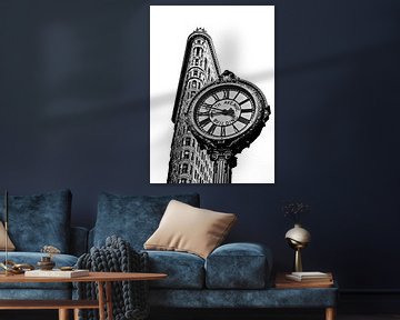 Flatiron Building & Clock by Tineke Visscher