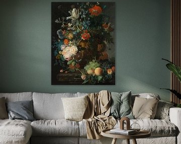 Stillleben mit Blumen und Früchten - Jan van Huysum