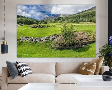 Landscape with mountains sur Rico Ködder