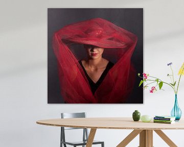 Lady in red von Willy Sybesma