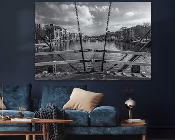 Magere Brug en de Amstel in Amsterdam in zwart-wit - 2 von Tux Photography